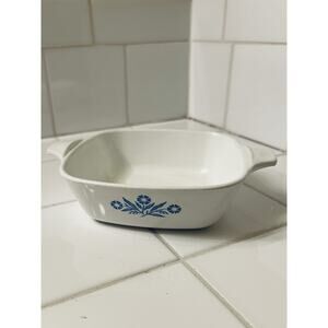 Vintage Corning Ware Blue Cornflower P-41-B Petite Pan Ceramic Small Flaw